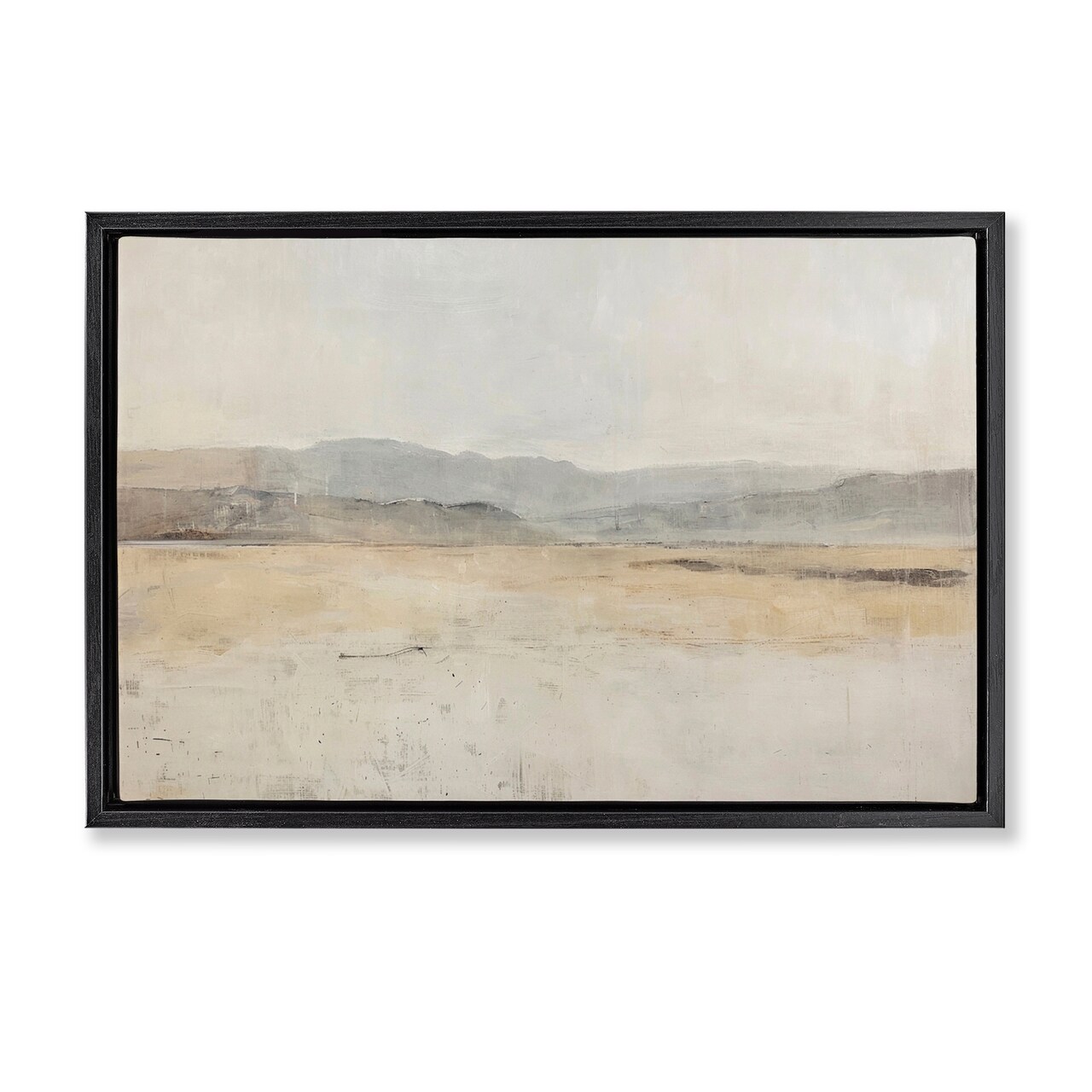 Stupell Industries Minimal Desert Horizon Floater Framed Canvas Wall Art Design by LSR Design Studio